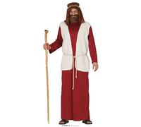 GUIRMA Disfraz Pastor Belén, sólido, Color Rojo/Blanco, L (41675)
