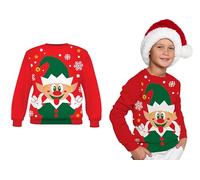 GUIRMA | Jersey de Navidad Elfo Infantil (7-9 Años) - Suéter Navideño Unisex para Niños - Ideal para Fiestas de Navidad y Año Nuevo - Disfraz de Elfo para Celebraciones - Multicolor