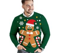 GUIRMA | Jersey de Navidad Galleta (52-54/L) - Suéter Festivo para Hombre Adulto - Ideal para Fiestas de Navidad y Año Nuevo - Ropa Divertida para Celebraciones y Eventos - Multicolor