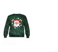 GUIRMA | Jersey de Navidad Glitter Noel Infantil (10-12 Años) - Suéter Festivo para Fiestas de Navidad y Año Nuevo - Ideal para Celebraciones con Papá Noel - Unisex - Multicolor