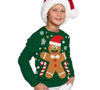 GUIRMA | Jersey de Navidad Infantil Galleta (10-12 Años) - Suéter Navideño Unisex para Niños - Ideal para Fiestas de Navidad y Año Nuevo - Ropa Festiva para Celebraciones - Multicolor