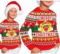 GUIRMA | Jersey Niño 'Merry Xmas' Multicolor (10-12 Años) - Suéter Navideño Unisex para Niños - Ideal para Fiestas de Navidad y Año Nuevo - Ropa Festiva para Celebraciones - Multicolor