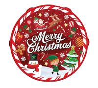GUIRMA | Pandereta Merry Christmas PVC (13 cm) - Instrumento Musical para Fiestas de Navidad y Año Nuevo - Accesorio Ideal para Celebraciones y Eventos Festivos - Multicolor