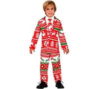 GUIRMA, S.A. Disfraz de Traje Navideño para niño M-(7/9 años)