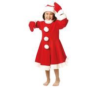 GUIRMA Traje Mama Noel 3-4 años vestido+gorro