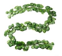Guirnalda artificial colgante de hojas verdes, 12 piezas para boda, fiesta, hogar, oficina, escalera, ventana, espejo, decoración de plantas largas (Begonia)