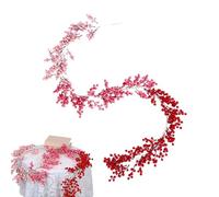 Guirnalda Artificial De Navidad | Navideños Ajustables y Flexibles - Guirnalda De Bayas Artificial Flexible Para Interior,Para Sala De Estar Chimenea Pared Jardín Exterior Porches Chimeneas Puerta Pri