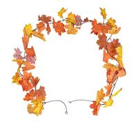 Guirnalda artificial de otoño para hojas de vid de 78.7 pulgadas, decoración colgante de follaje de otoño para el hogar, jardín, granja, pared, escaleras, puerta, chimenea, Acción de Gracias, boda