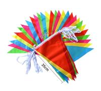 Guirnalda Banderines Banderas Triangulares Multicolores, banderines for Fiesta, Guirnalda Triangular for el hogar, jardín, Tienda de Bodas, Calle(22x35CM)