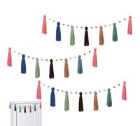 Guirnalda Boho para Aula - 3 Piezas Decoración de Guirnalda para Aula Boho | Suministros para Fiestas Navidad Fotografía Escuela Tablón Anuncios Guardería Techo Clase Biblioteca Primaria,Escuela Prima