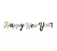 Guirnalda con inscripción Feliz Año Nuevo - 250 cm