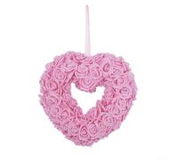 Guirnalda de amor de San Valentín para colgar en la puerta para escenas de boda y fiesta, añade un toque decorativo atractivo y romántico (rojo rosa)