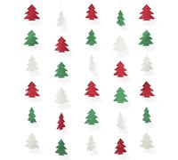 Guirnalda de árbol de Navidad con purpurina, guirnalda de papel para colgar, suministros de fiesta, decoraciones colgantes de techo de Navidad para decoraciones de fiesta de Navidad, decoración de