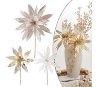 Guirnalda de árbol para decoración - Artificial para bodas, 33 días festivos, tela de lentejuelas, adorno de flores de Navidad, decoración de bricolaje, decoración de cm, fiesta festiva, uso floral (A