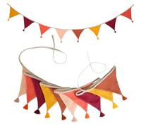 Guirnalda de Banderines para Habitación Infantil, 2.6M Banderines de Tela Guirnalda de Banderine Infantiles, Banderines Decorativos, Decoración para Cama de casa para niñas y niños