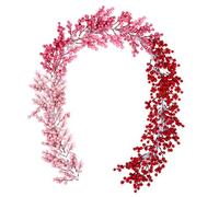 Guirnalda De Bayas para Navidad - Realista Ajustable,Guirnalda De Bayas Artificial Flexible para Interior,para Puerta Principal Sala De Estar Chimenea Pared Jardín Repisa Exterior Interior