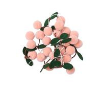 Guirnalda de Bolas de Fieltro de Cereza for Dormitorio Infantil, Adorno Colgante de Pared con Pompones de Piel sintética y Frutas. Accesorios for la habitación de los niños.(Color3)