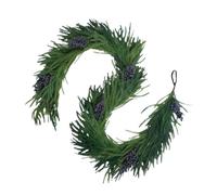 Guirnalda de cedro falso, guirnalda de cedro verdadero toque,Guirnalda verde navideña de 5,9 pies | Decoraciones de mesa, decoraciones navideñas plegables para chimenea, mesa de comedor,