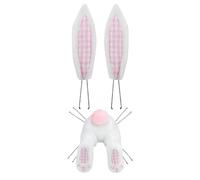 Guirnalda de conejito - Encantadoras decoraciones primaverales, bonitos conejos, perchas de Pascua, acentos de granja | Accesorio navideño colgante para exhibición de temporada fe