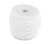 Guirnalda de Cuentas de Alambre de Perla de imitación de 100 m, Guirnalda de Perlas para decoración de Bodas DIY, Rollo de Cuentas de Perla de ABS de 2,5 mm con Acabado Brillante (Blanca)