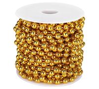 Guirnalda de Cuentas de Plástico 8mm, Cuerda en Rollo de 10 Metros, Decoración Colgante para Navidad - Resistente y Versátil, Ideal para Fiestas y Manualidades (Clima)