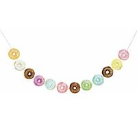 Guirnalda de cumpleaños Happium Donut, Pancarta de Feliz cumpleaños, banderines de Papel para Decoraciones de Fiesta de cumpleaños para niños, Multicolor