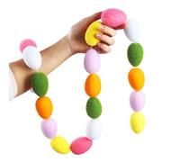 Guirnalda de Decoraciones de Pascua | Banner Festivo de Primavera con Bolas de Fieltro Decorativas, Guirnalda de Huevos Pastel para de Pascua - para Ventana Puerta de Pared Escalera Chimenea