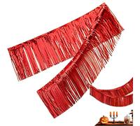 Guirnalda de flecos de , 30 cm x 300 cm, guirnalda de flecos para decoración de , cumpleaños, bodas, graduaciones, vacaciones, coches y nupciales