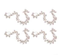 Guirnalda de flores artificiales, 1,8 m, rosa claro, vides de flores Sakura con 135 flores, decoración floral falsa realista para bodas, fiestas, hogar, patio (4 piezas)