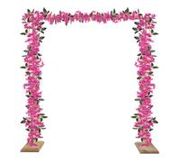 Guirnalda de flores artificiales de buganvilla de 5.9 pies, flores de buganvilla de seda falsa, corona de buganvillas artificiales para centros de mesa, camino de mesa, decoración de pared de arco de