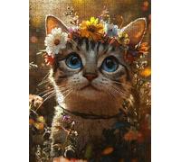 Guirnalda De Gato Puzzle 5000 Piezas, Rompecabezas Adultos Puzzle, Desafiante Puzzles de Decoración Juego de, Entretenimiento Juego Educativo para Toda la Familia, para Regalo Decoración DX0YL7-636