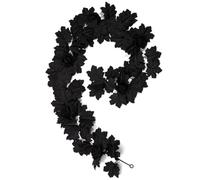 Guirnalda de Halloween Negro | Artificial Maple Leaf Flower Vine Decor