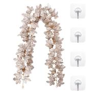 Guirnalda de hojas - corona de otoño artificial para decoración de puerta de entrada | Recoge guirnalda de hojas para pared o ventana | Decoración del hogar otoñal para eventos de boda