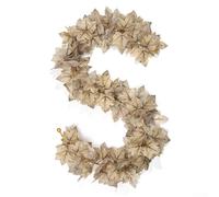 Guirnalda de hojas de arce de otoño artificial para colgar en otoño, para chimenea, puerta de chimenea, Acción de Gracias, Halloween, boda, decoración del hogar (número 184)