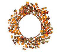Guirnalda de hojas de eucaliptos artificiales para colgar en la pared, para decoración del hogar, elegante adorno de puerta delantera de Acción de Gracias, accesorio para sala de estar