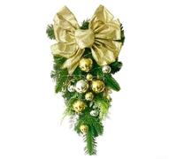Guirnalda de lágrima de Navidad con construcción de PVC resistente y adornos de temporada, diseñada para una decoración elegante del hogar