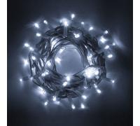 Guirnalda de luces 10m 100 LED blanco hielo y LED intermitentes IP44