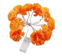 Guirnalda de luces de caléndula, luces de flores artificiales, guirnalda