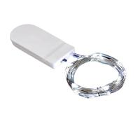 Guirnalda de luces de Navidad LED con pilas, cadena de luces brillantes con pilas - Cadena de luces estrelladas de 1 m, decoración festiva, guirnalda de luces interiores para Navidad, Año Nuevo, hueso