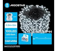 Guirnalda de luces LED 5m, Blanco frío, funciona con pilas 3AA, ideal para decoración en interiores y exteriores, crea ambientes acogedores.