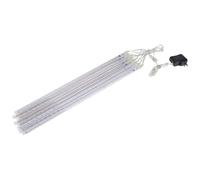 Guirnalda de luces LED en cascada con efecto lluvia de meteoritos, impermeable, conectable, de alto brillo, de bajo voltaje y para decoración