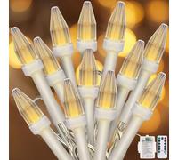 Guirnalda de luces LED impermeable para exteriores con pilas,6M 60 LED cadena de luces navideña,para exterior e interior,2 unidades, temporizador, mando a distancia,cadena de luces para árbol de