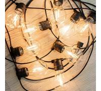 Guirnalda de Luces LED New Garden Allegra 8 m 10 Blanco/Negro Solar
