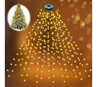 Guirnalda De Luces Led Para Árbol De Navidad De 400 Led, 2 m x 16 Hilos Con Enchufe, 8 Modos De Iluminación, Temporizador, Ideal Para Decoración Navideña De Interior y Exterior, Ideal Para Árboles De