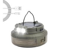 Guirnalda de luces LED solares - Luces de tienda de campaña para patio trasero | Linterna impermeable de 65.6 pies con múltiples modos de luz, terrón recargable para árbol, apartamento, cafetería