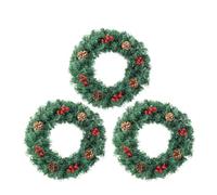 Guirnalda de Luces navideñas Winter Wonderland con Figuras de Alce y Copos de Nieve y ventosas for un Ambiente Acogedor en Interiores.(Dark Green-3PCS)