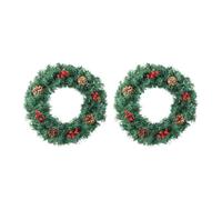 Guirnalda de Luces navideñas Winter Wonderland con Figuras de Alce y Copos de Nieve y ventosas for un Ambiente Acogedor en Interiores.(Dark Green-2PCS)