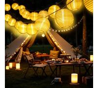 Guirnalda de Luces Solares para Exteriores, Resistente a la Intemperie, 8 m 40 LED, Blanco Cálido, IP65, 8 Modos, para Jardín, Balcón, Patio, Decoración de Fiestas, Duradera, Fácil de Instalar.