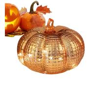 Guirnalda de luz de calabaza - lámpara LED con temporizador | Decoración de calabaza de vidrio de para casa, cocina, otoño, halloween, acción de gracias, mesa central, boda, festival y decoración