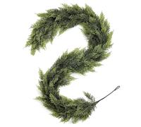 Guirnalda de Navidad de Pino, Guirnalda navideña Artificial de Pino y ciprés 1,8 m a 2,7 for decoración Chimenea(180cm)